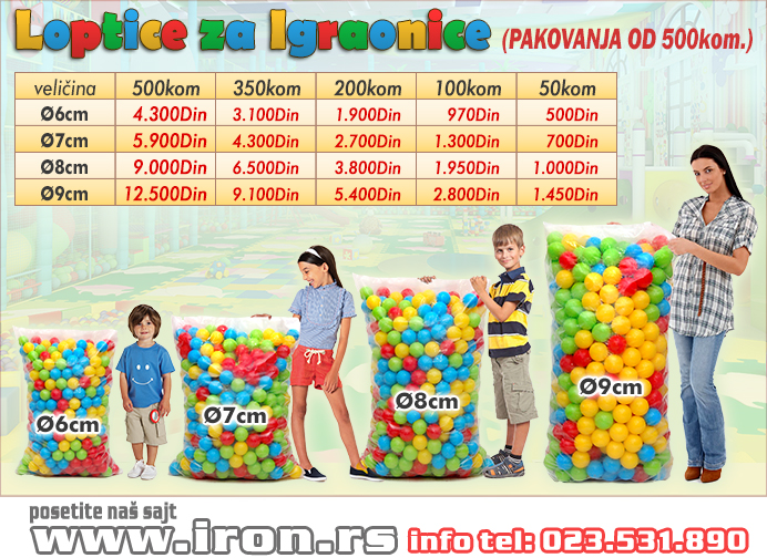 pvc plasticne loptice za bazen za bazene za decu 01